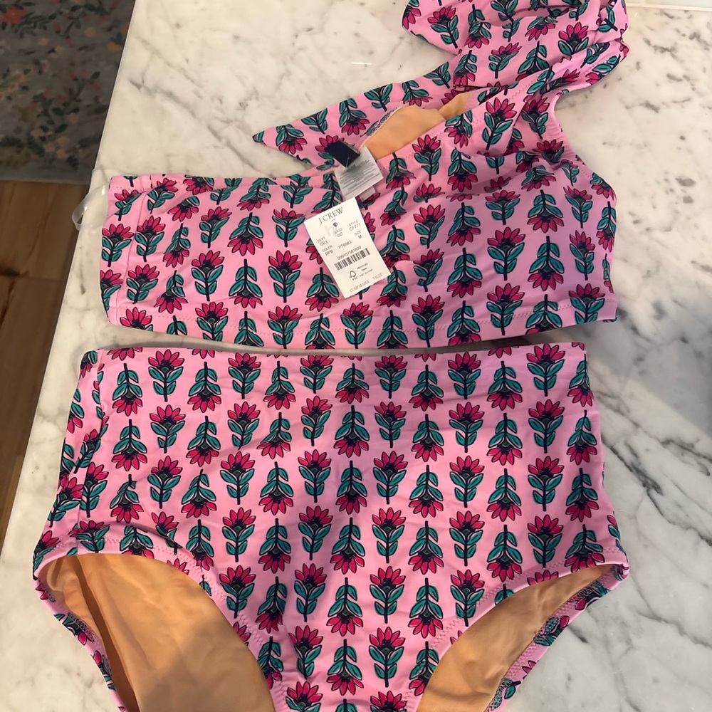 Floral Pink Women’s Swim Set Size M